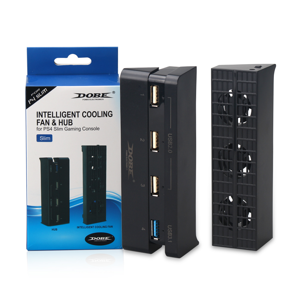 tp4-896 4 in 1 usb hub with cooler for ps4 console cooling fan